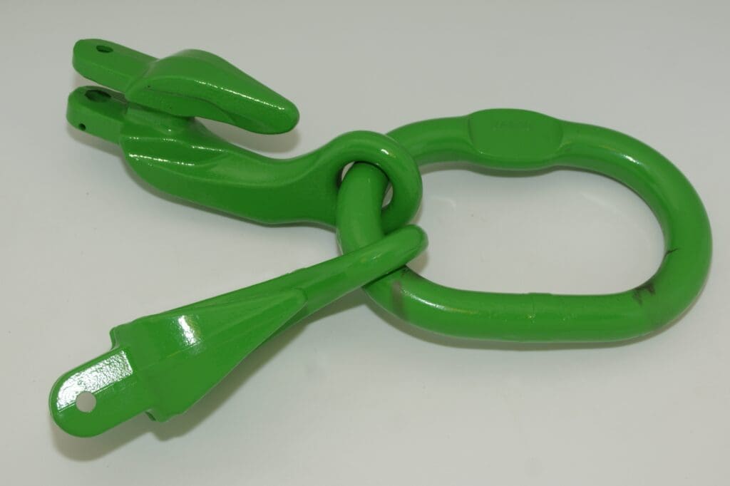 Ophangring voor twee lengen met geintegreerde inkorthaak 6mm G100 2000 kg
