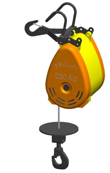 Lieren : Stellinglier 230volt 13m/min 1,6kw 6mm kabel tot 12 m HH 500 KG