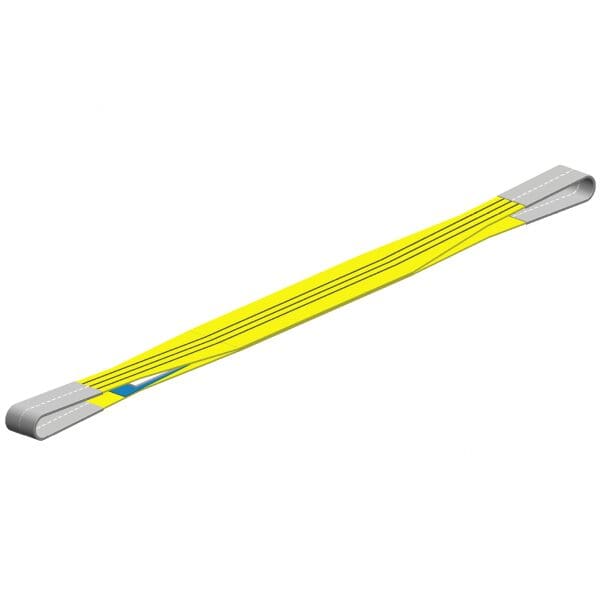 Hijsband in twee lagen en lus bescherming Polyester hijsband 3 ton 9 meter