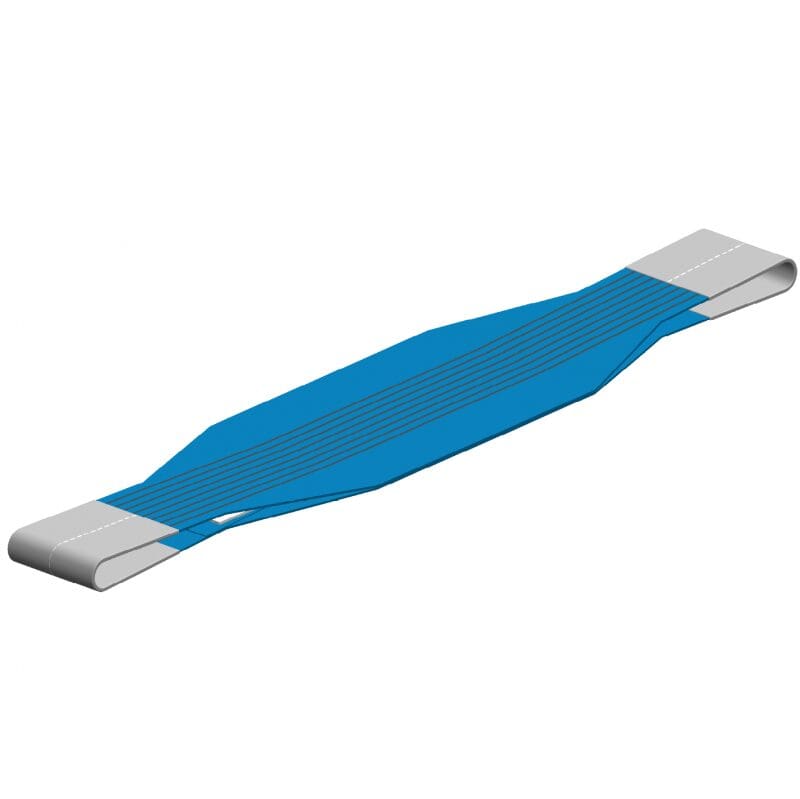 Hijsband in twee lagen en lus bescherming Polyester hijsband 8 ton 10 meter