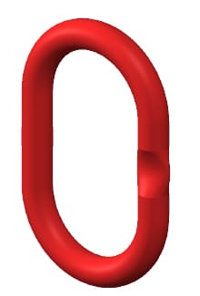 Topschalm: enkele ring, ophangring voor ketting leng of kettingtweesprong G80- 8-7mm 2000 kg