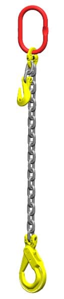 Kettingleng : Voorzien van zelfsluitende haak, veiligheidshaak, en inkorthaak 3m Dia.13mm