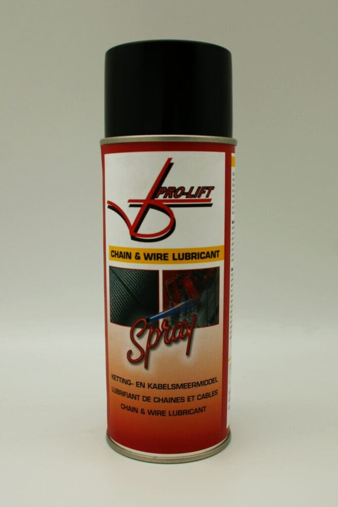 PROLIFT smeermiddel Onderhoud Spray DROOG 400 ml maakt kleding en handen niet vuil.