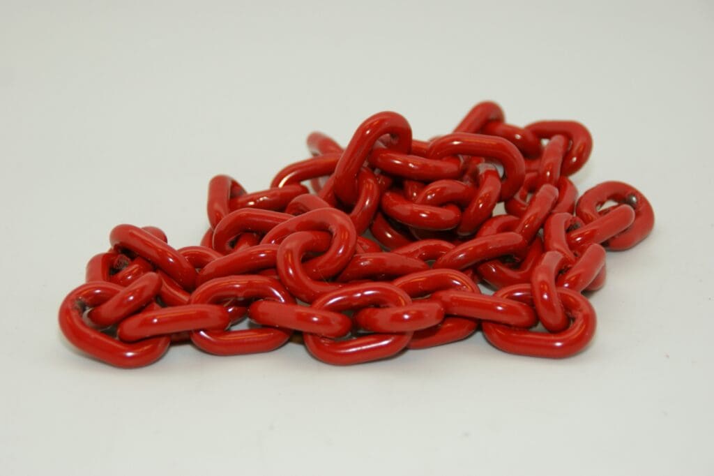 Ketting: Hijsketting voor hijslengen en kettingsprongen, grade 100 13mm 6700kg EN 10204 3.1