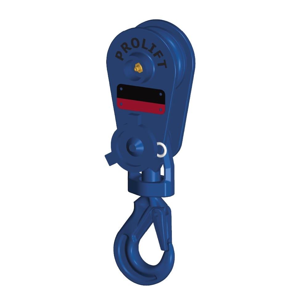 Kabelschijf, openklapbaar met haak, 4 ton diameter van de kabel 10-12mm Heavy Duty