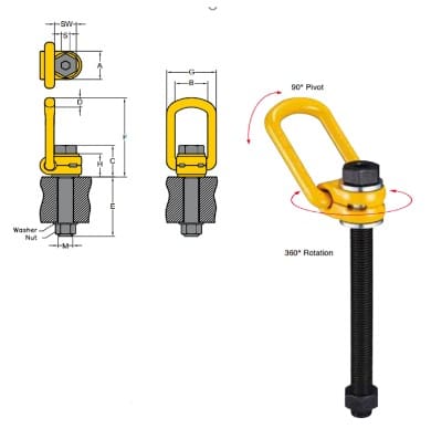 YOKE Load Ring LBO-L 8-211-150 15Ton