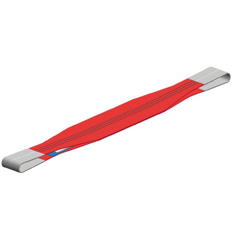 Hijsband in 2 lagen en lus bescherming Polyester hijsband 5 ton 6 meter