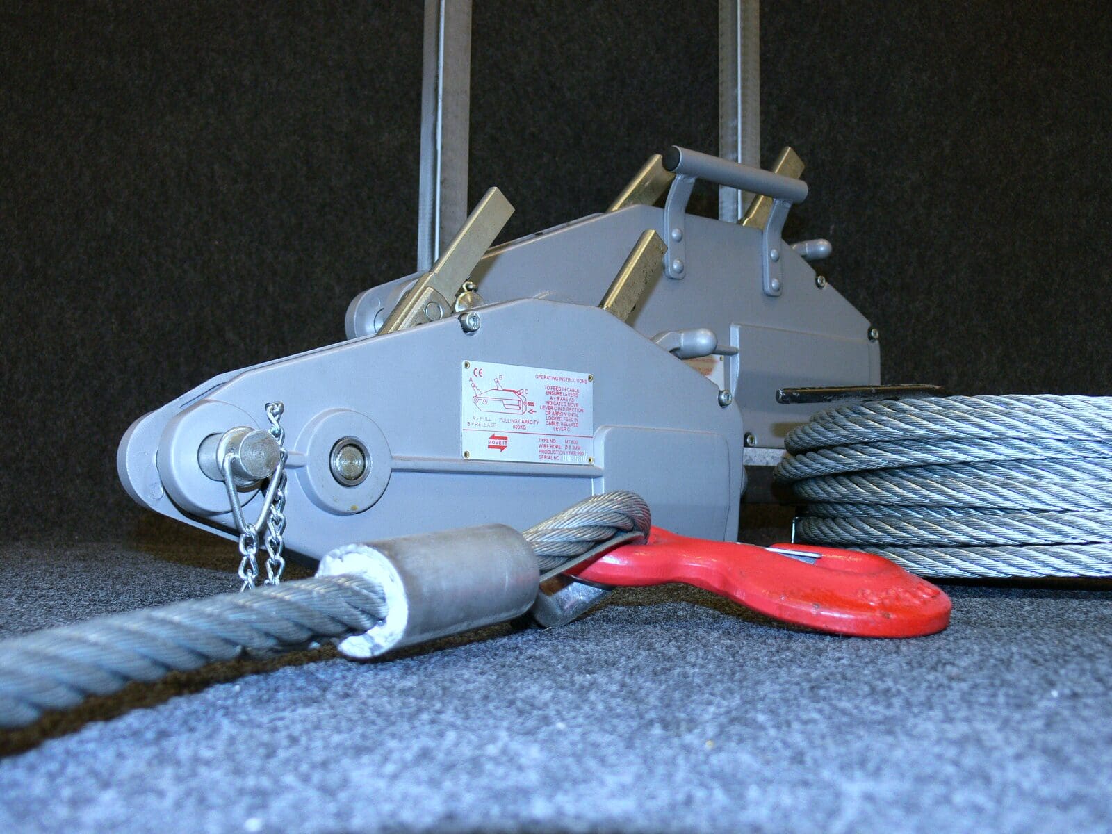 Takel: Staaldraadtakel Move-It tirfort met kabelset, 5400 kg 20M